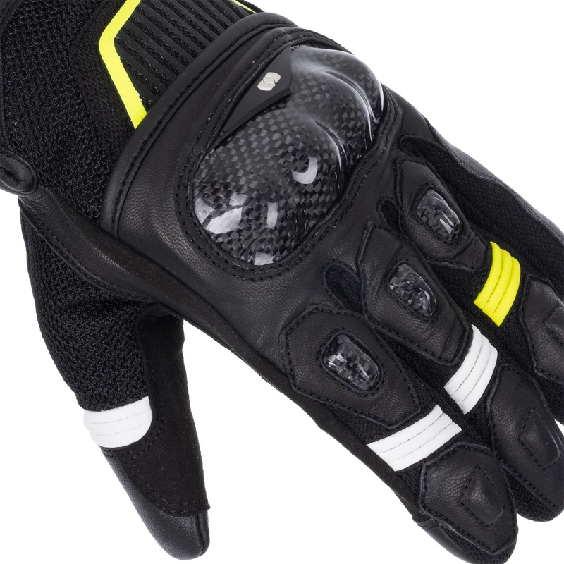 Rękawice motocyklowe Oxford RP-4S 3.0 czarno-biało-żółte
