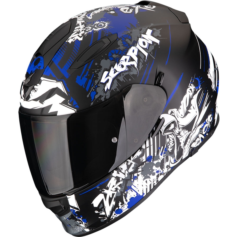 Kask motocyklowy integralny Scorpion EXO-491 Spector matowo-czarno-niebieski