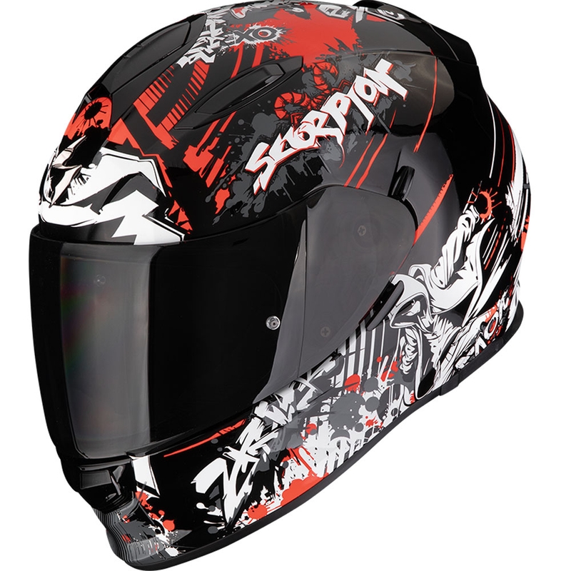 Kask motocyklowy integralny Scorpion EXO-491 Spector czarno-czerwony