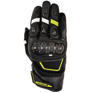 Rękawice motocyklowe Oxford RP-4S 3.0 czarno-biało-żółte