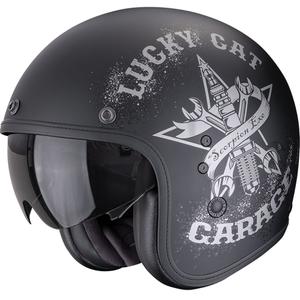 Kask motocyklowy otwarty Scorpion Belfast Hangar, matowy, czarno-srebrny