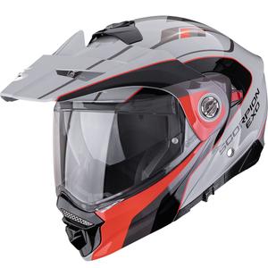 Kask motocyklowy enduro Scorpion ADX-2 Kamps szaro-czerwony