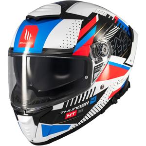 Zintegrowany kask motocyklowy MT Thunder 4 SV Luminence niebieski