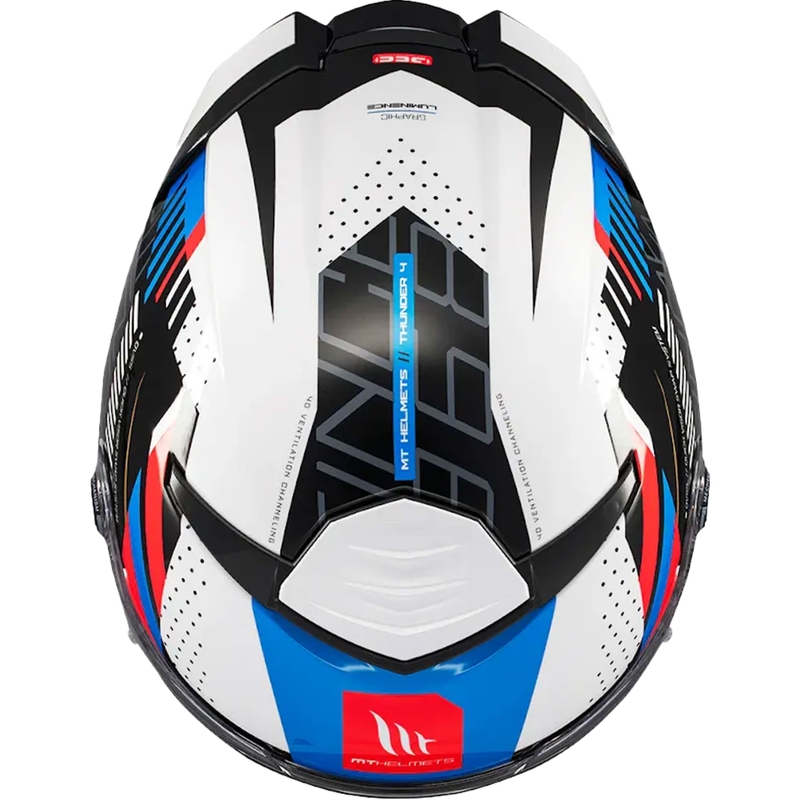 Kask motocyklowy integralny MT Thunder 4 SV Luminence niebieski