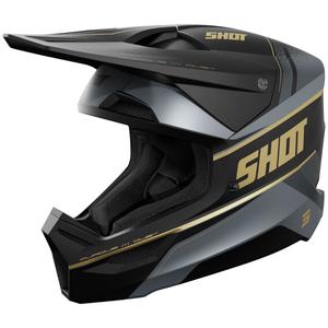 Kask motocrossowy Shot Furious Dust matowy złoty
