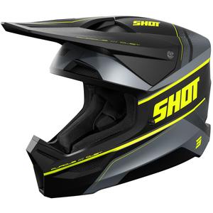 Kask motocrossowy Shot Furious Dust matowy fluo żółty