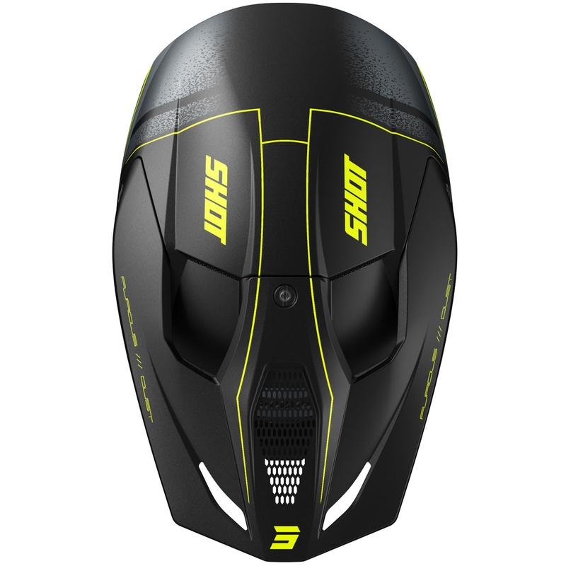 Kask motocrossowy Shot Furious Dust matowy fluo żółty