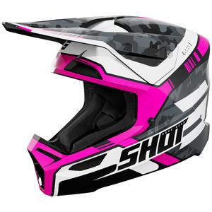 Kask motocrossowy Shot Furious Flash błyszczący różowy