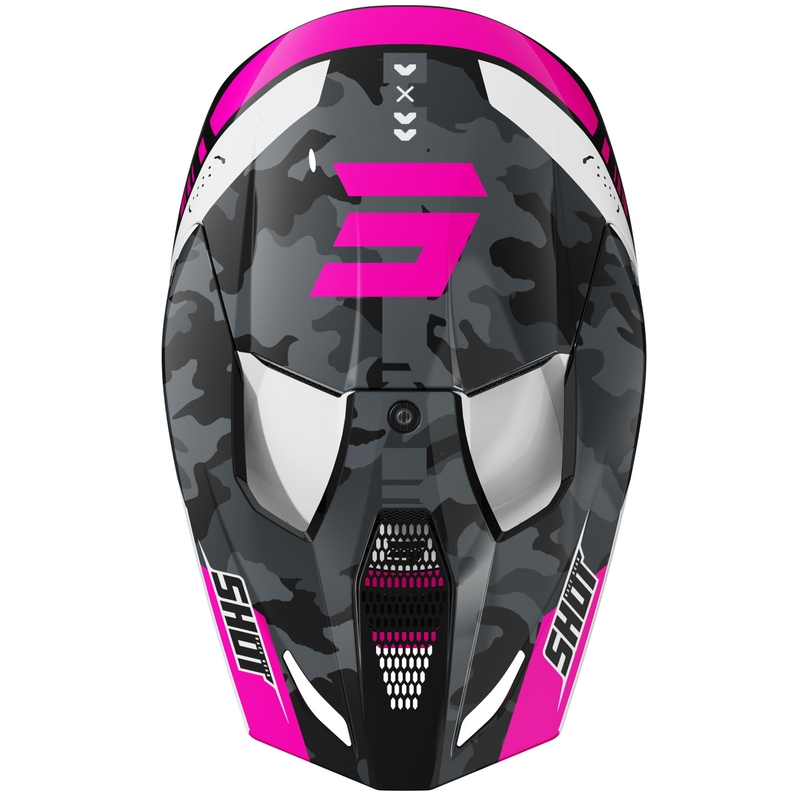 Kask motocrossowy Shot Furious Flash błyszczący różowy