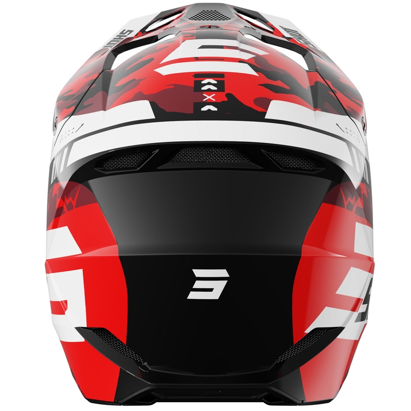Kask motocrossowy Shot Furious Flash błyszczący czerwony