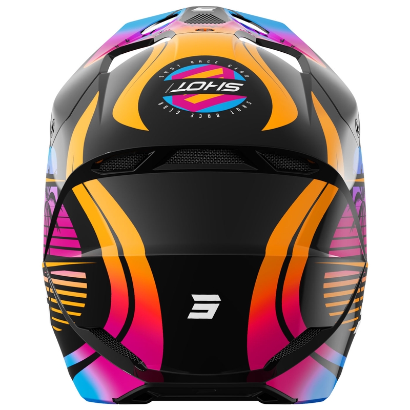 Kask motocrossowy Shot Furious Miami błyszczący pomarańczowy