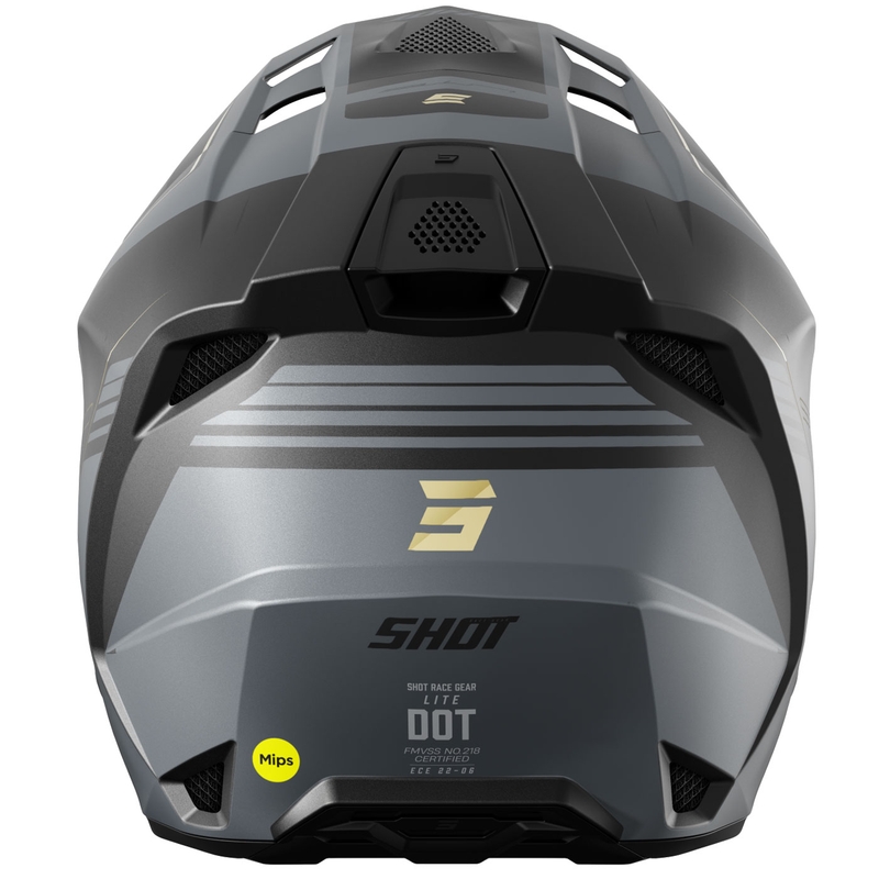Kask motocrossowy Shot Lite S10 matowy czarno-szary