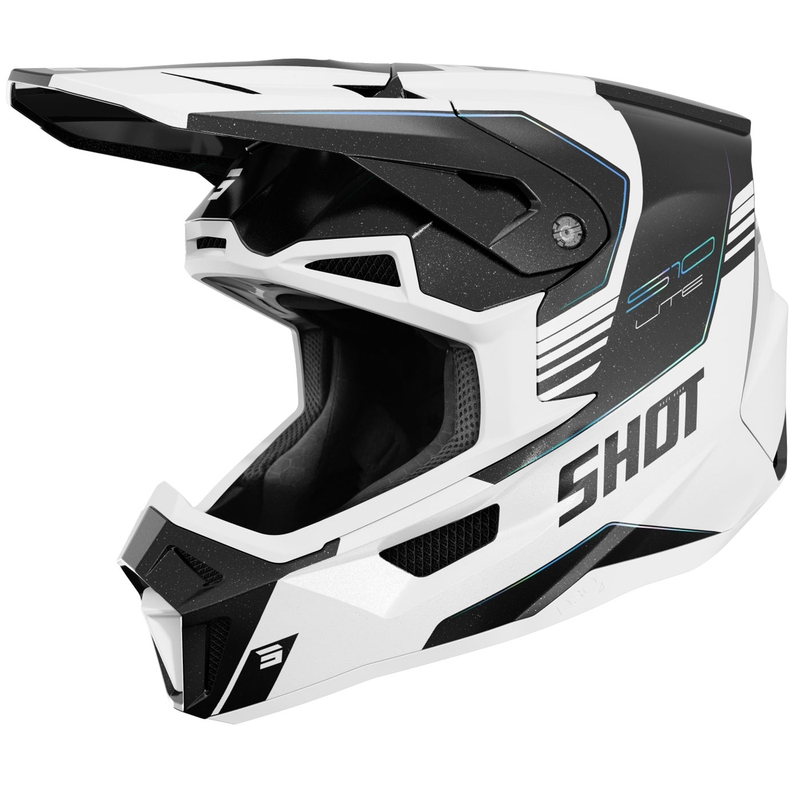 Kask motocrossowy Shot Lite S10 holograficzny perłowy