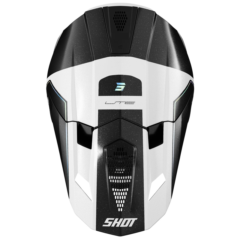 Kask motocrossowy Shot Lite S10 holograficzny perłowy