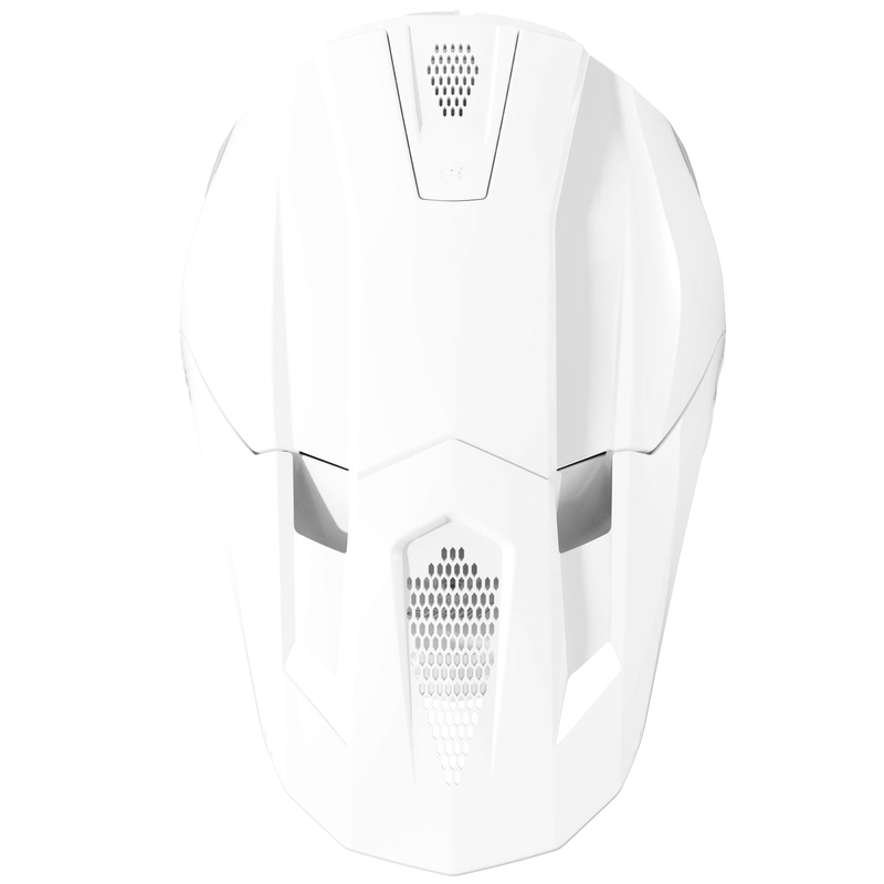 Kask motocrossowy Shot Lite Solid połyskujący biały