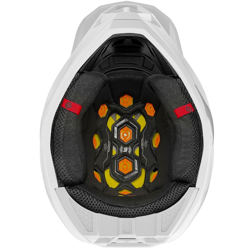 Kask motocrossowy Shot Lite Solid połyskujący biały