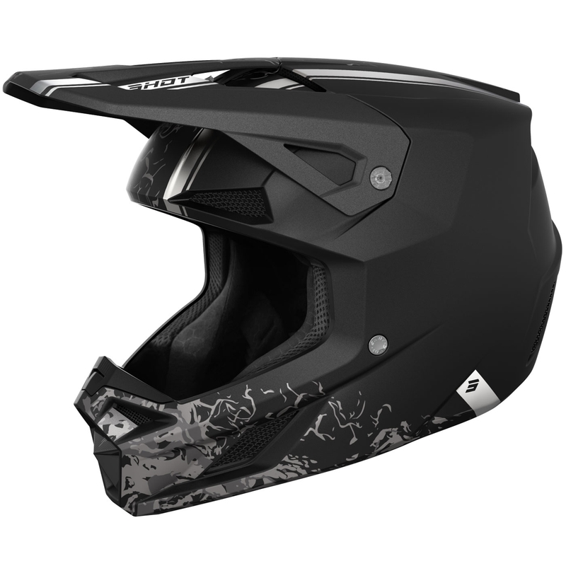 Kask motocrossowy Shot Speed Battle matowy czarny