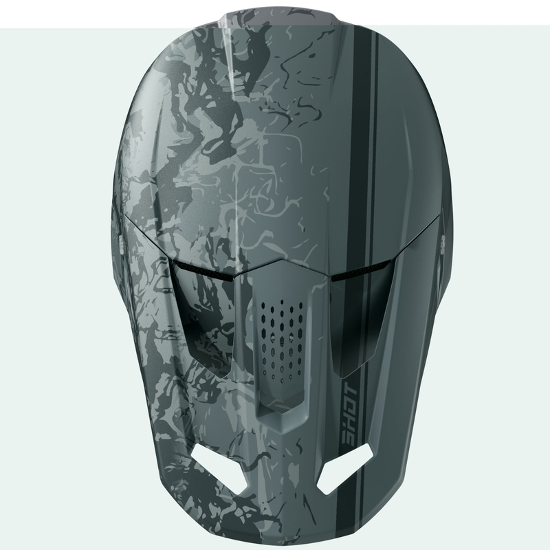 Kask motocrossowy Shot Speed Battle matowy szary