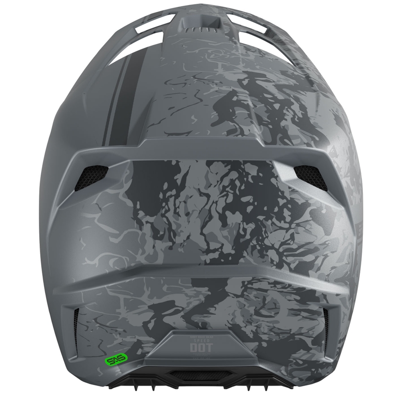 Kask motocrossowy Shot Speed Battle matowy szary