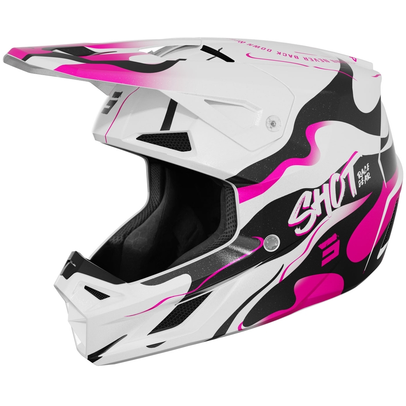 Kask motocrossowy Shot Speed Beast perłowo-różowy
