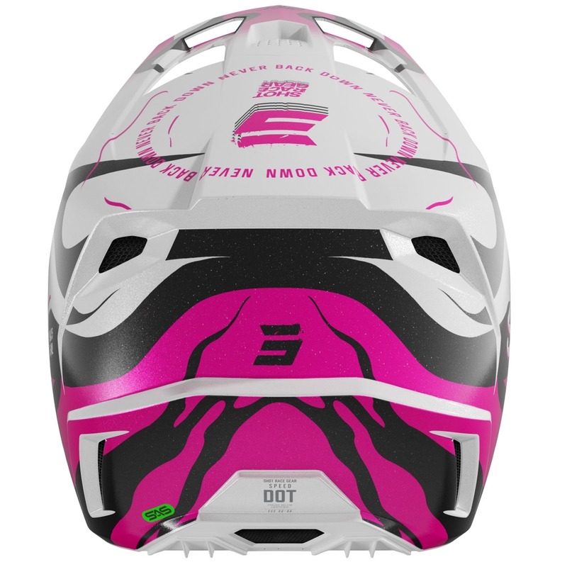 Kask motocrossowy Shot Speed Beast perłowo-różowy