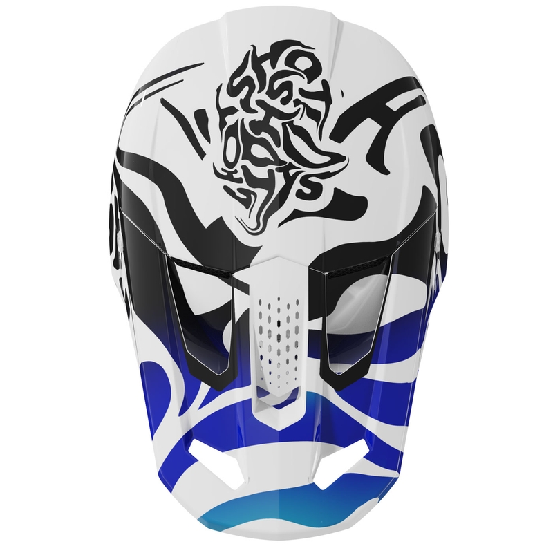 Kask motocrossowy Shot Speed Ghost błyszczący niebieski