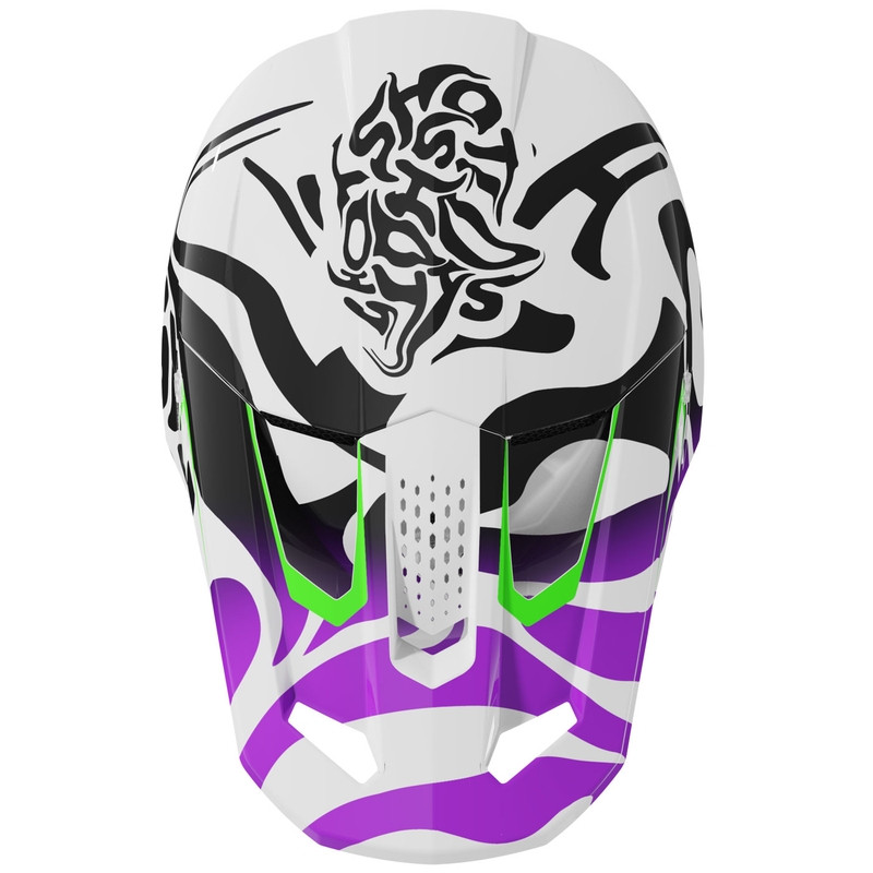 Kask motocrossowy Shot Speed Ghost błyszczący fioletowy