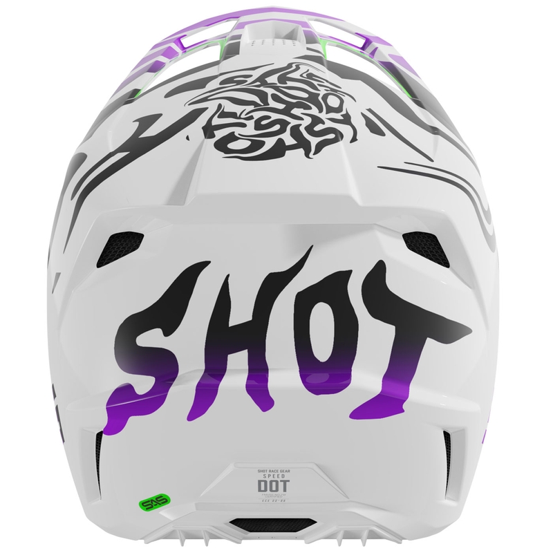 Kask motocrossowy Shot Speed Ghost błyszczący fioletowy