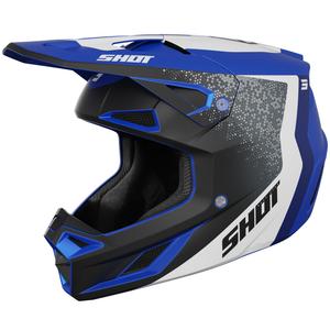 Kask motocrossowy Shot Speed Hybrid matowy niebieski