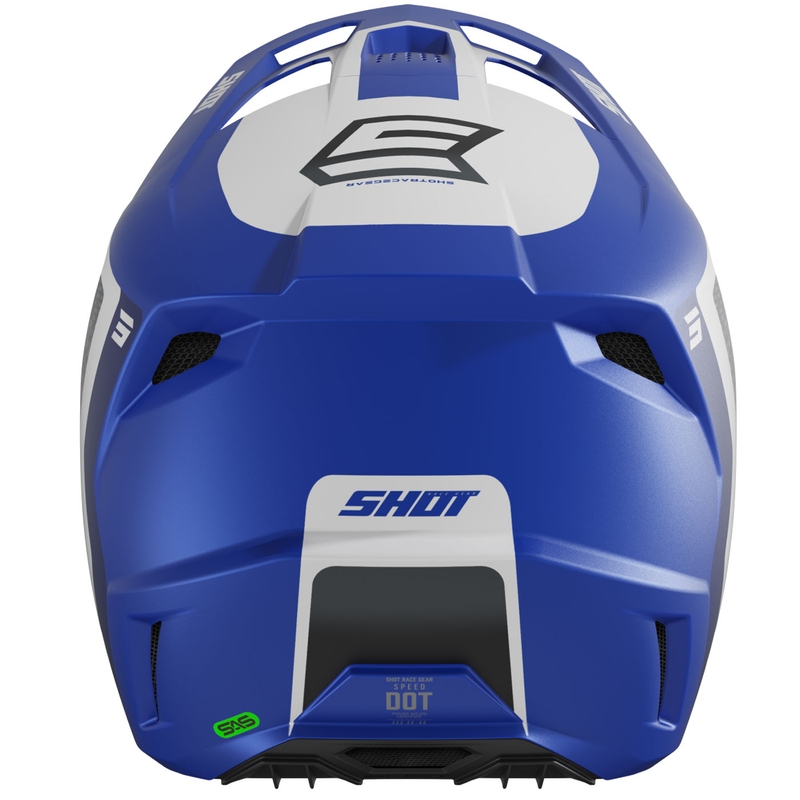 Kask motocrossowy Shot Speed Hybrid matowy niebieski