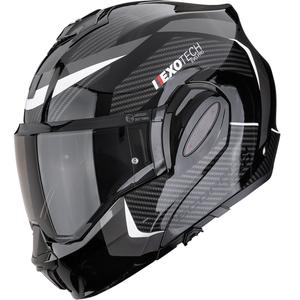 Kask motocyklowy typu flip-up Scorpion EXO-TECH EVO PRO Accuti czarno-srebrny