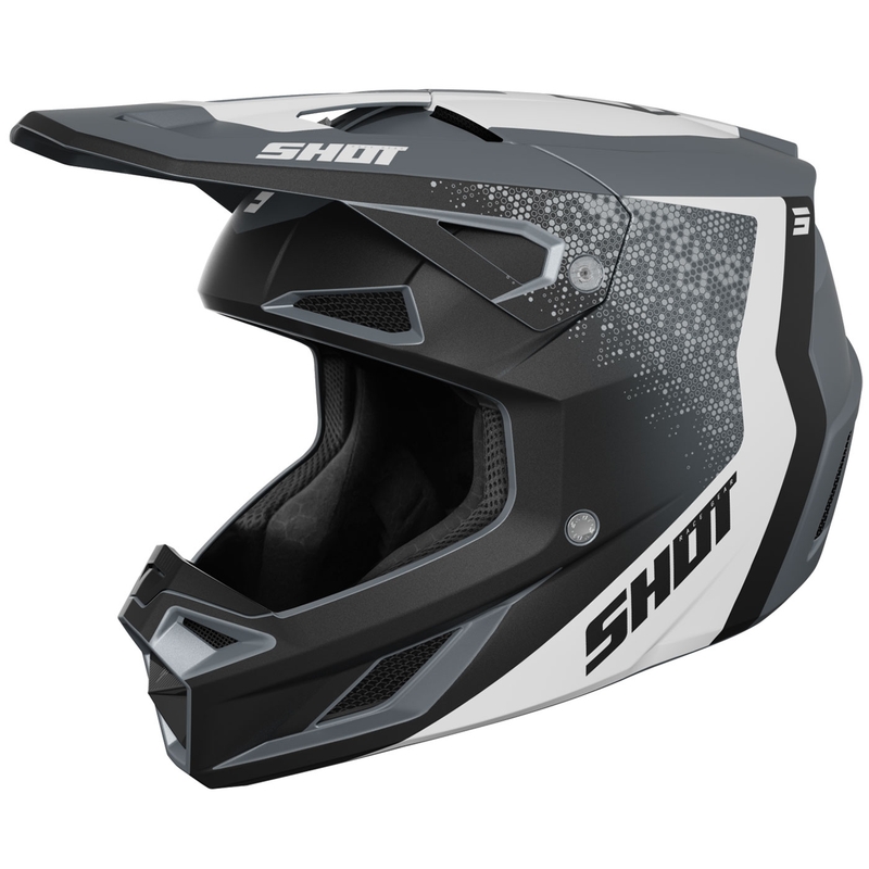 Kask motocrossowy Shot Speed Hybrid matowo-szary