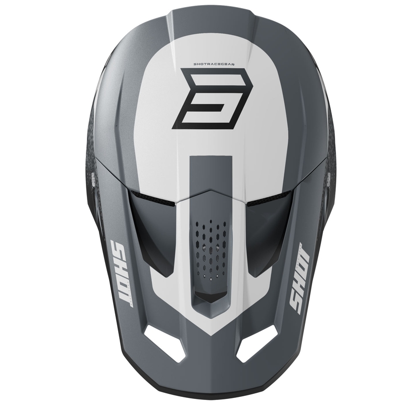 Kask motocrossowy Shot Speed Hybrid matowo-szary