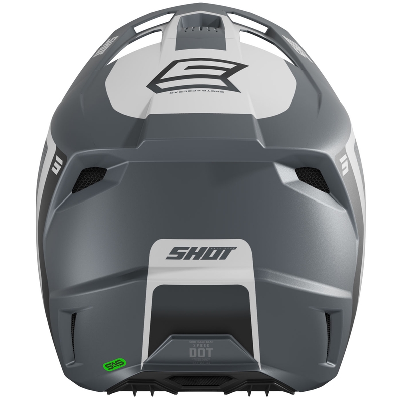 Kask motocrossowy Shot Speed Hybrid matowo-szary
