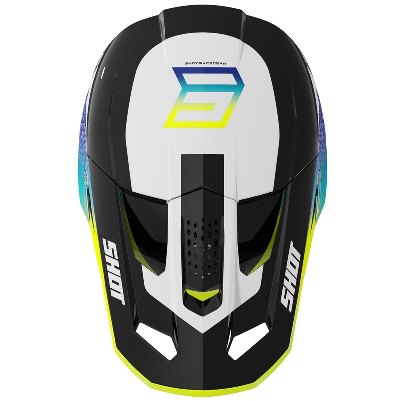 Kask motocrossowy Shot Speed Hybrid błyszczący fluo żółty