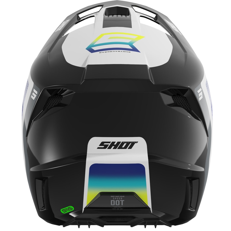 Kask motocrossowy Shot Speed Hybrid błyszczący fluo żółty