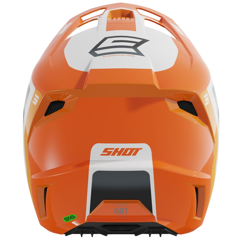 Kask motocrossowy Shot Speed Hybrid błyszczący pomarańczowy