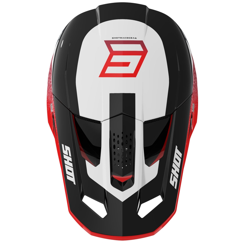 Kask motocrossowy Shot Speed Hybrid błyszczący czerwony