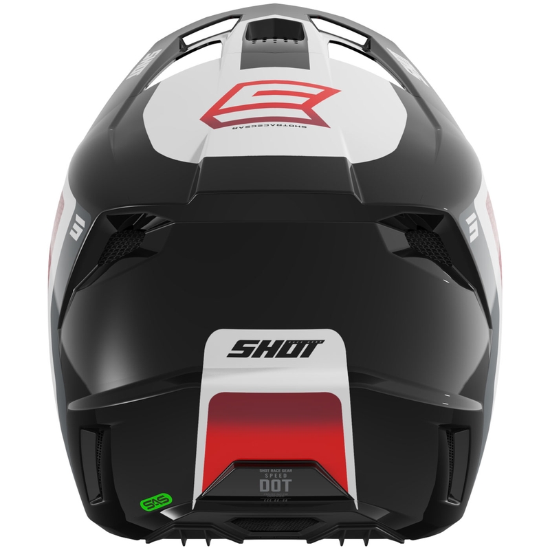 Kask motocrossowy Shot Speed Hybrid błyszczący czerwony