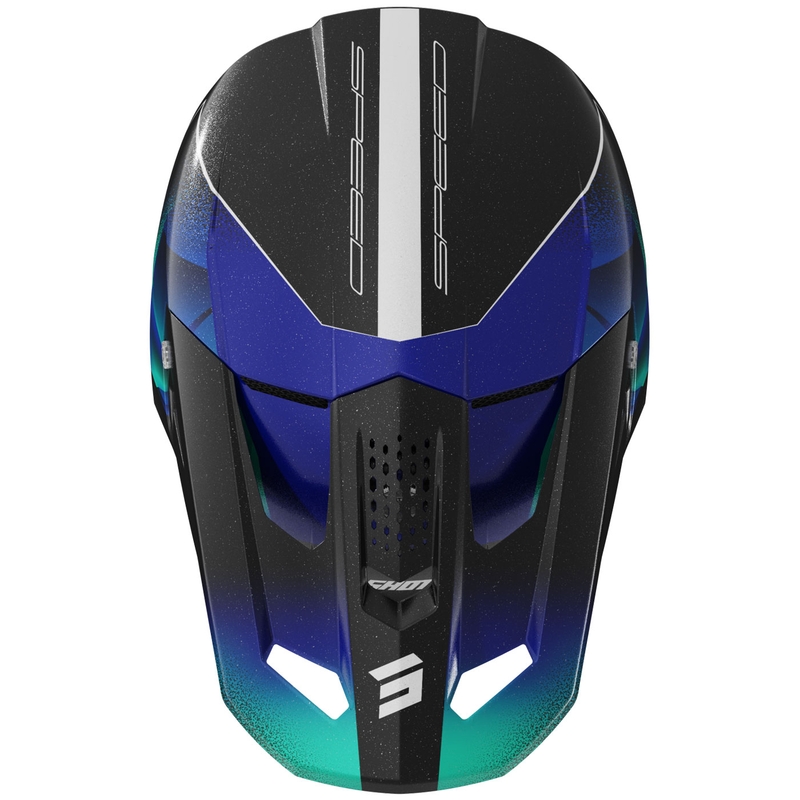 Kask motocrossowy Shot Speed Olymp perłowo-niebieski