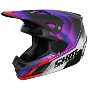 Kask motocrossowy Shot Speed Olymp perłowo-fioletowy