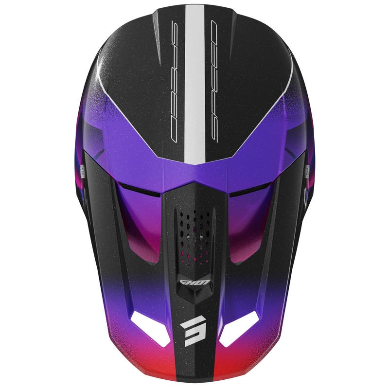 Kask motocrossowy Shot Speed Olymp perłowo-fioletowy