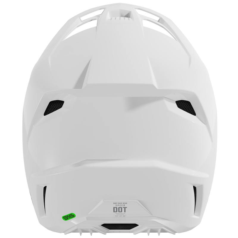 Kask motocrossowy Shot Speed Solid połyskujący biały