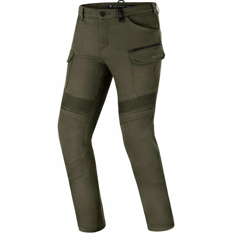Spodnie motocyklowe Shima Giro 3.0, rozciągliwe, khaki