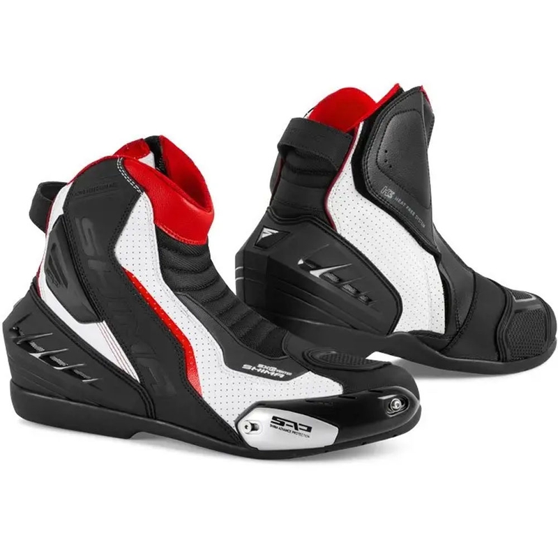 Buty motocyklowe Shima SX-6 czarno-biało-czerwone