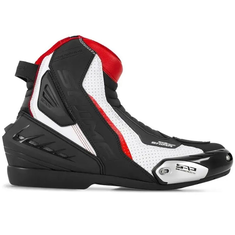 Buty motocyklowe Shima SX-6 czarno-biało-czerwone
