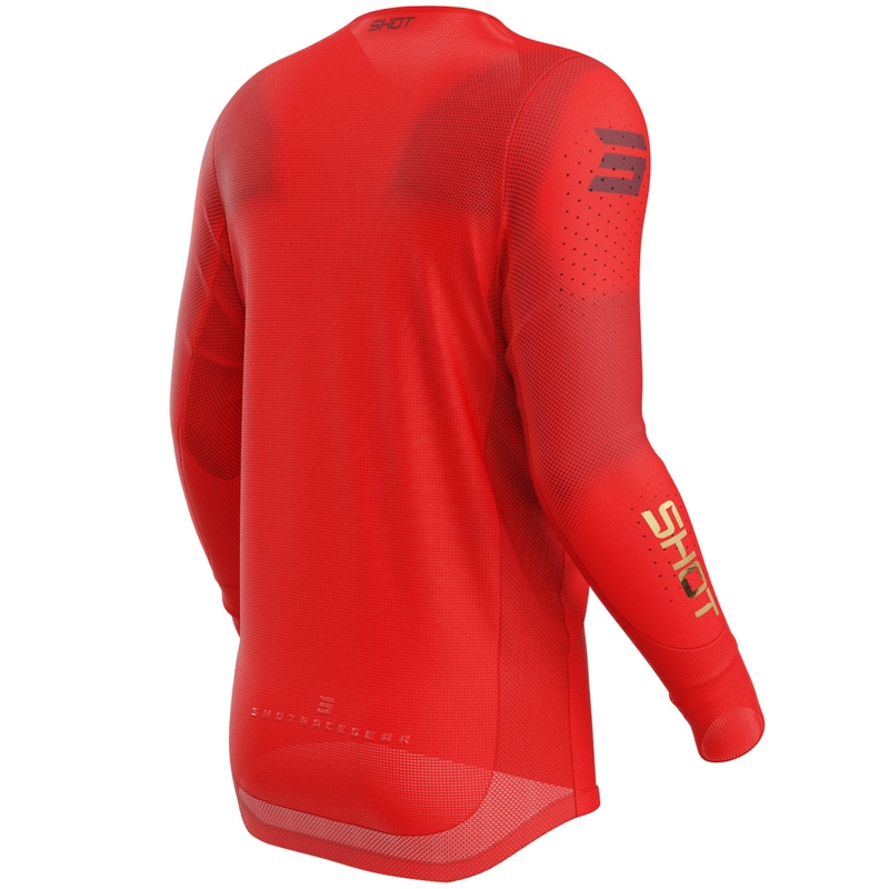 Koszulka motocrossowa Shot Aerolite Space czerwona