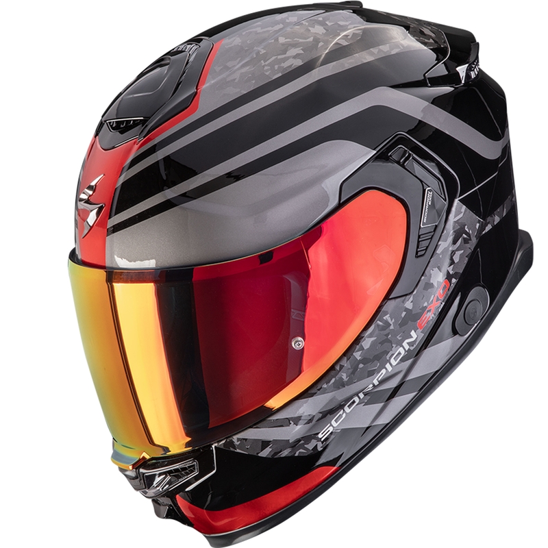 Kask motocyklowy integralny Scorpion EXO-GT SP Air Arten czarno-czerwony