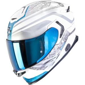 Kask motocyklowy integralny Scorpion EXO-GT SP Air Arten biało-niebieski