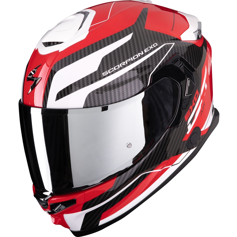 Kask motocyklowy integralny Scorpion EXO-GT SP Air Flex czerwono-biały